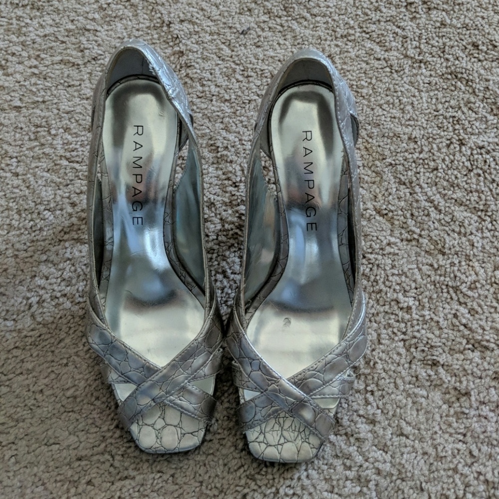 Rampage open toe heels